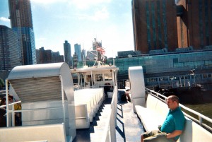 looking back at the city