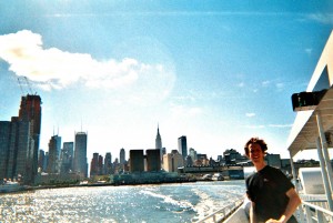 Halfway across or so