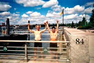 Three cheers for the swimmers!