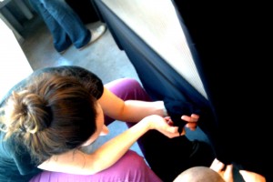 Fifth Avenue display being installed