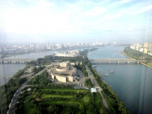 Pyongyang from our hotel