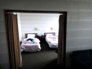 The interior of our hotel room