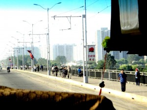 First day driving in Pyongyang, North Korea