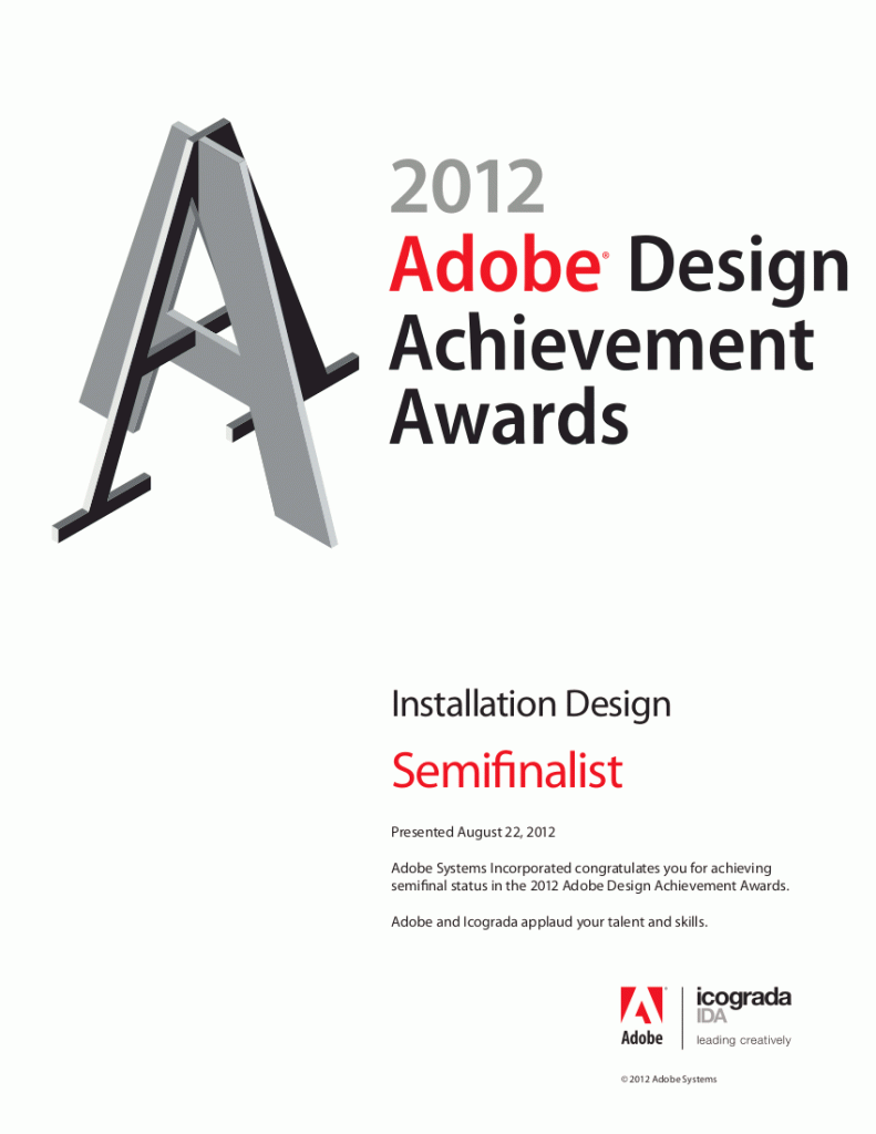 Union Square in Motion named Adobe Design Achievement Award