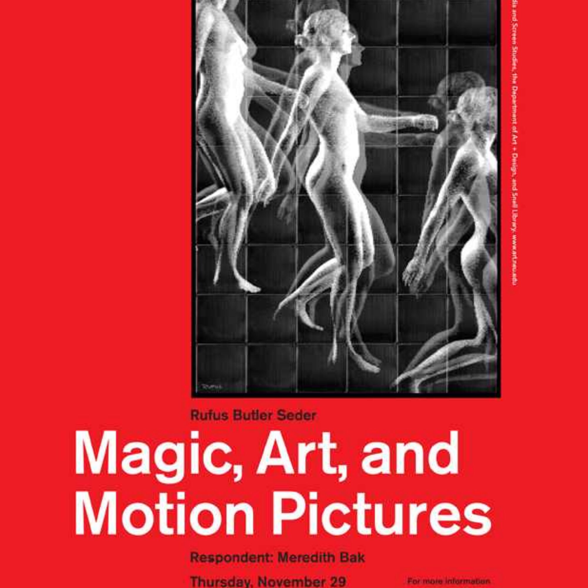 See Rufus Seder’s talk on “Magic, Art, and Motion Pictures” featuring my work in Boston November 29