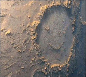 Mars Smiley Face