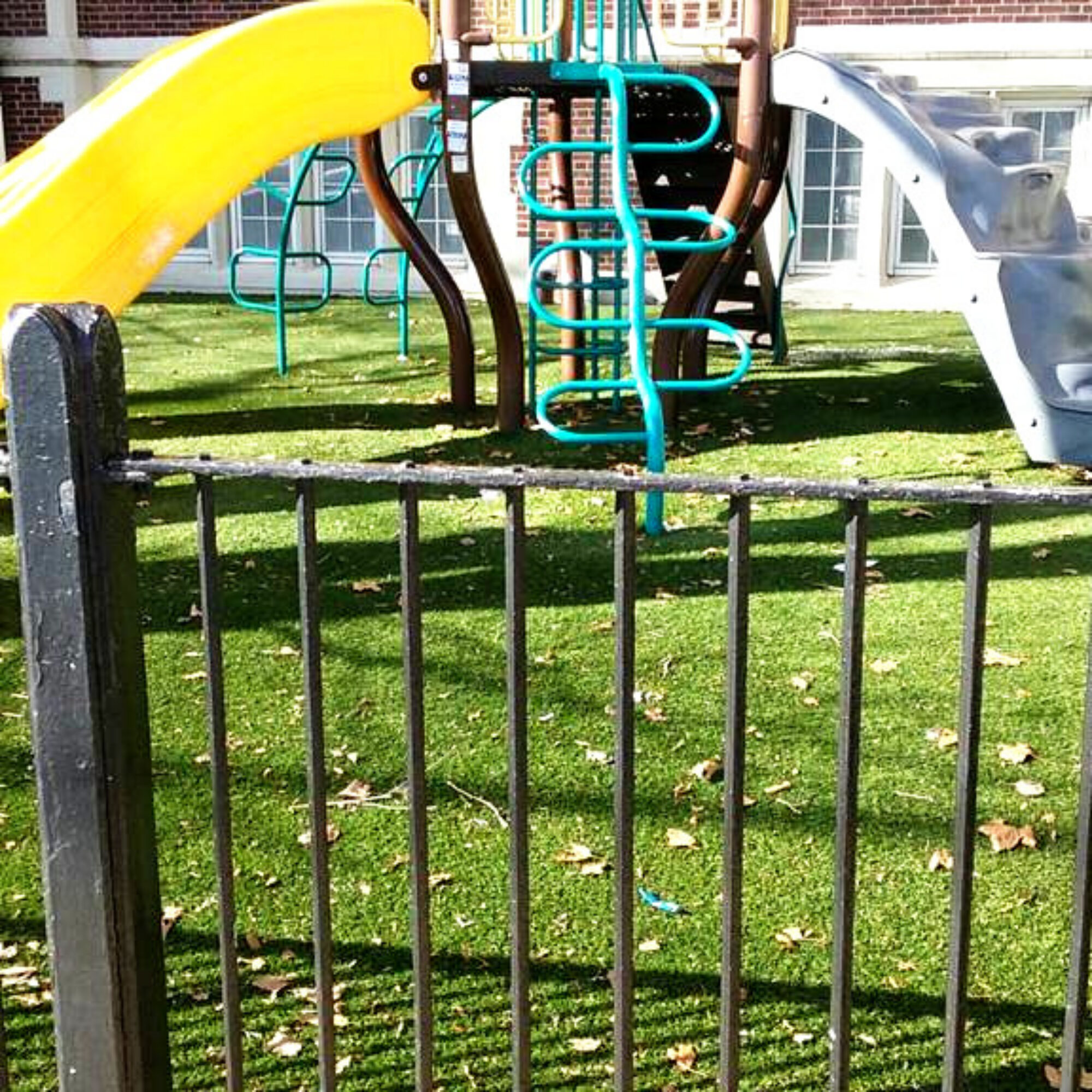 Plastic grass for kids? What are we doing?