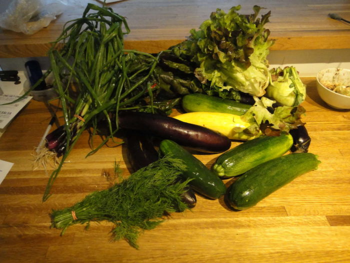 fresh vegetables from the farm