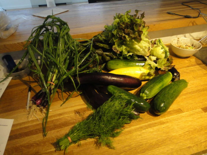 fresh vegetables from the farm