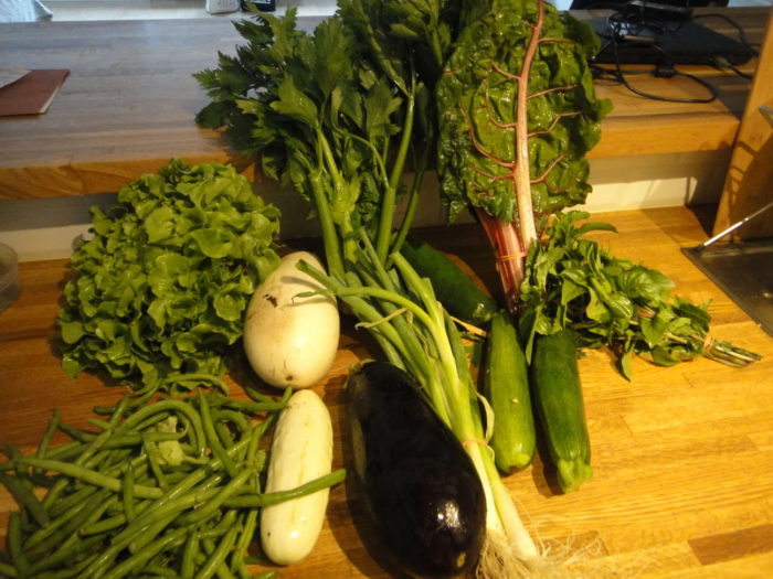 fresh vegetables from the farm
