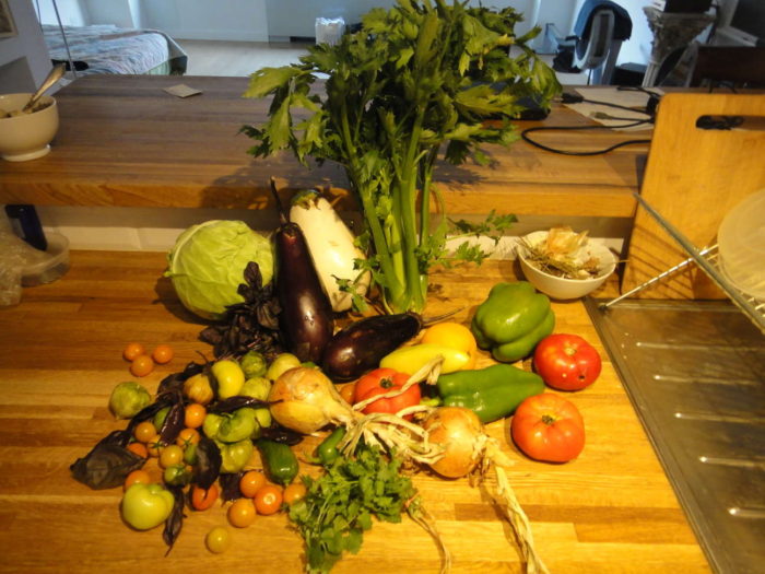 fresh vegetables from the farm