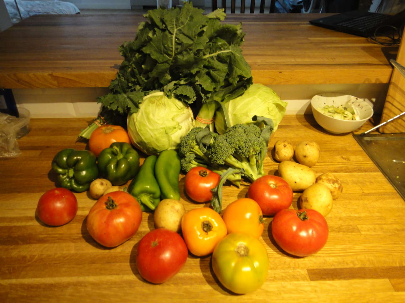 fresh vegetables from the farm