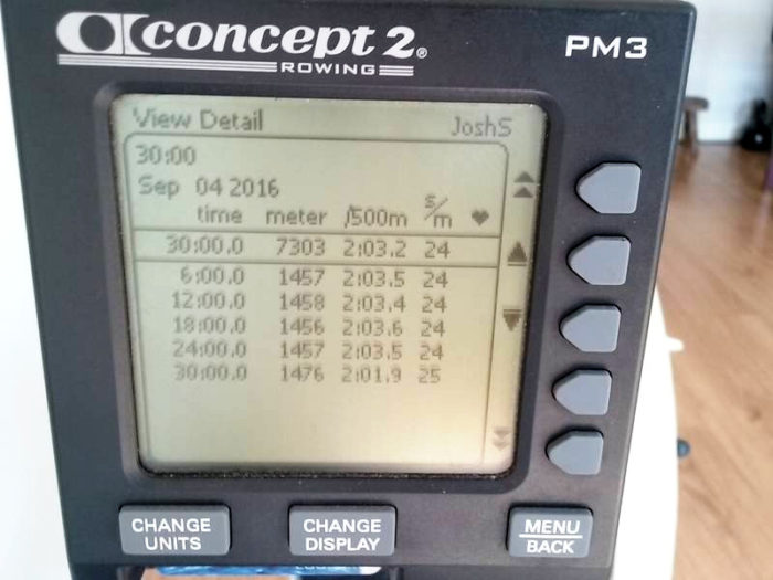 Rowing readout