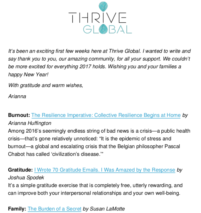 Arianna Huffington calls out Joshua Spodek