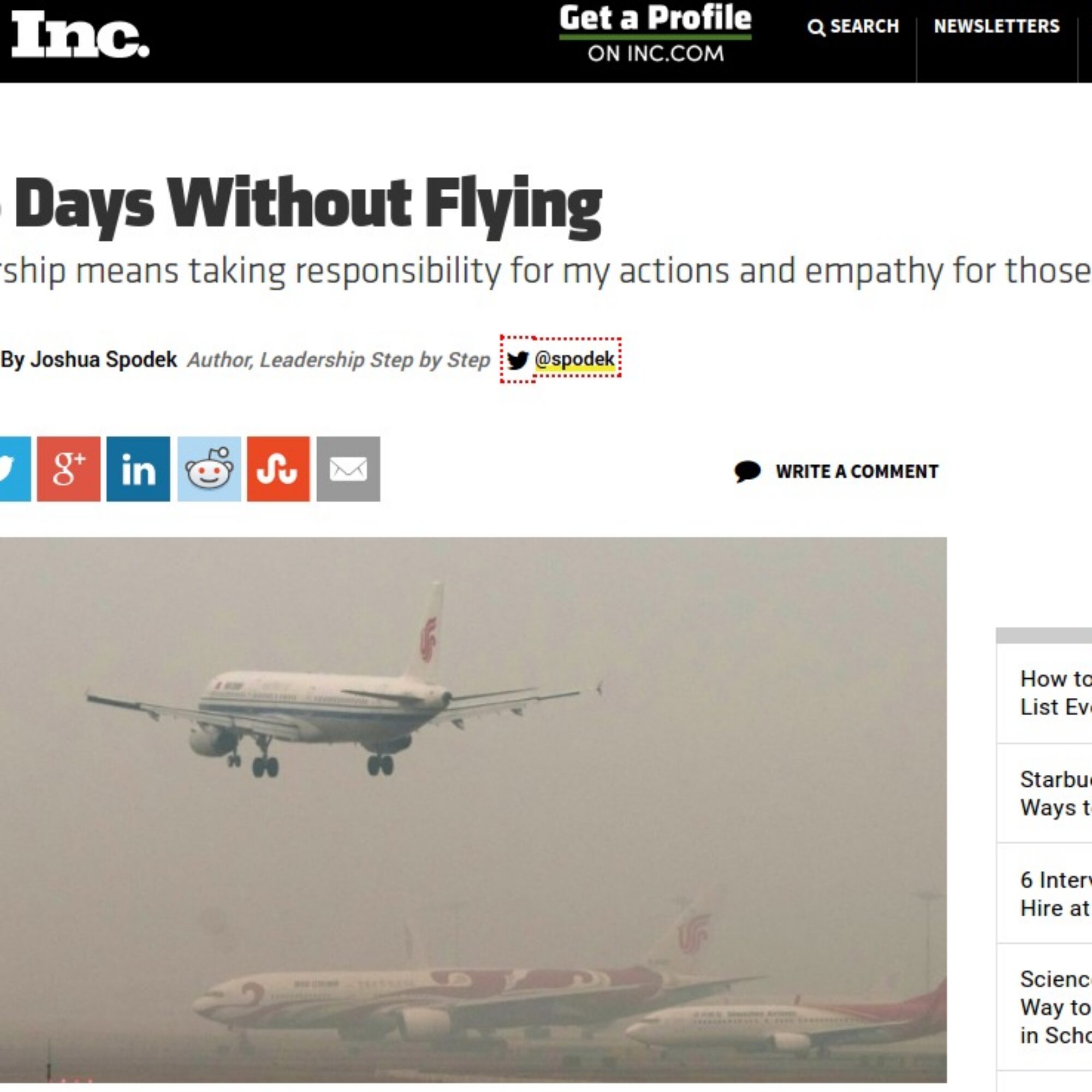 365 days without flying