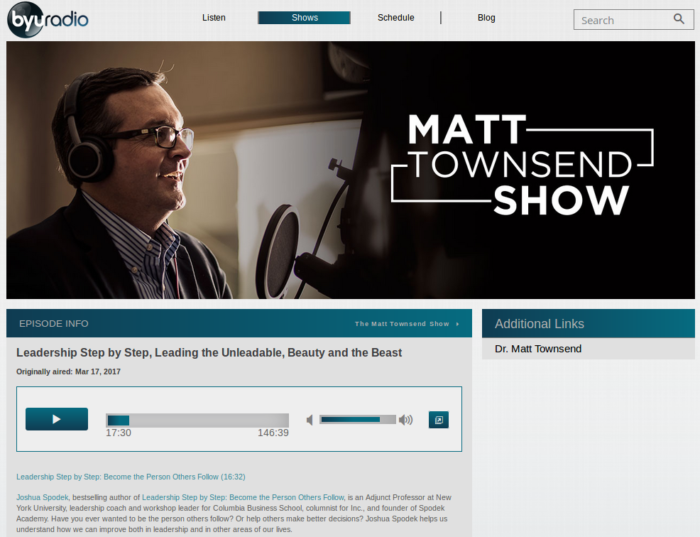 MattTownsend Joshua Spodek radio interview