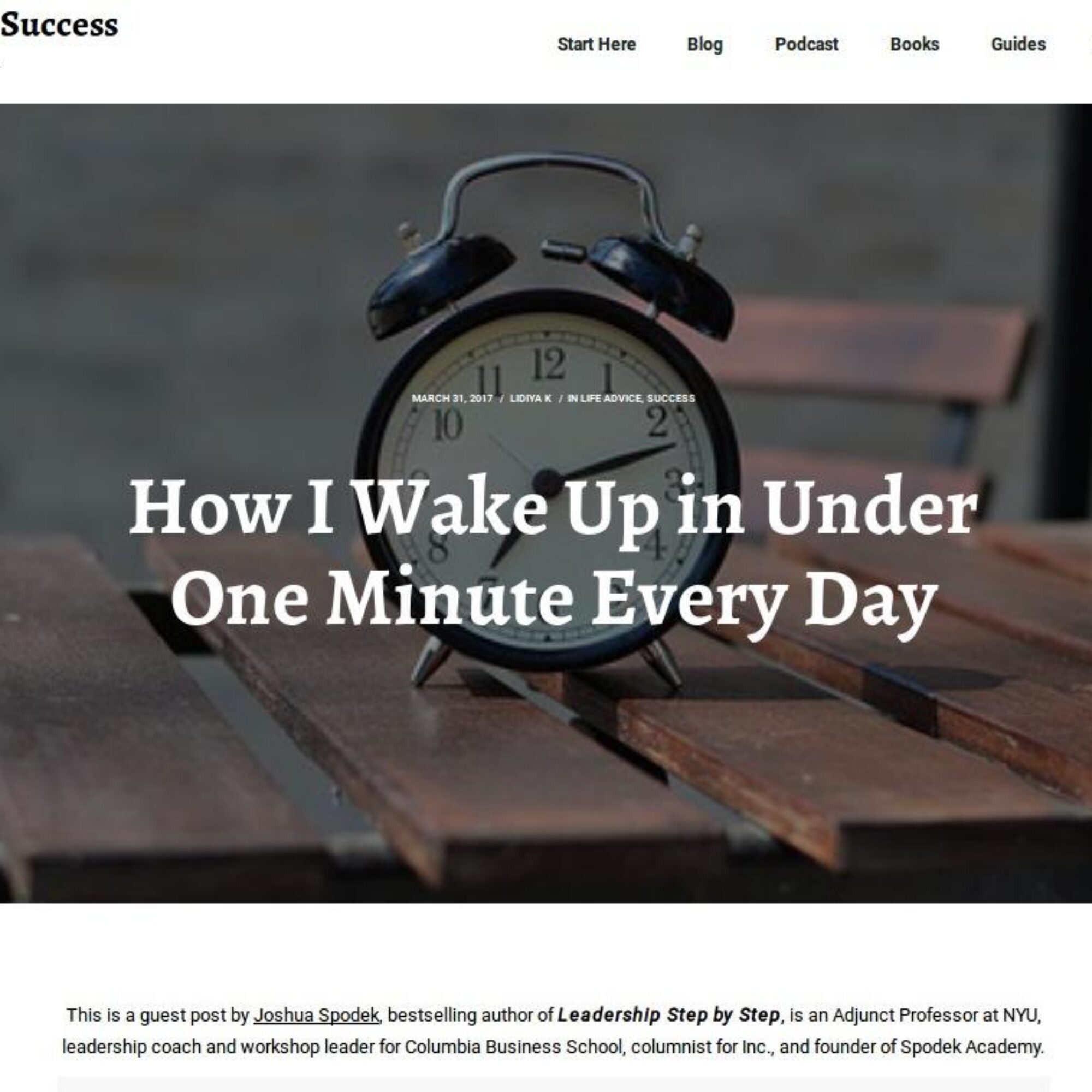 How I Wake Up in Under One Minute Every Day