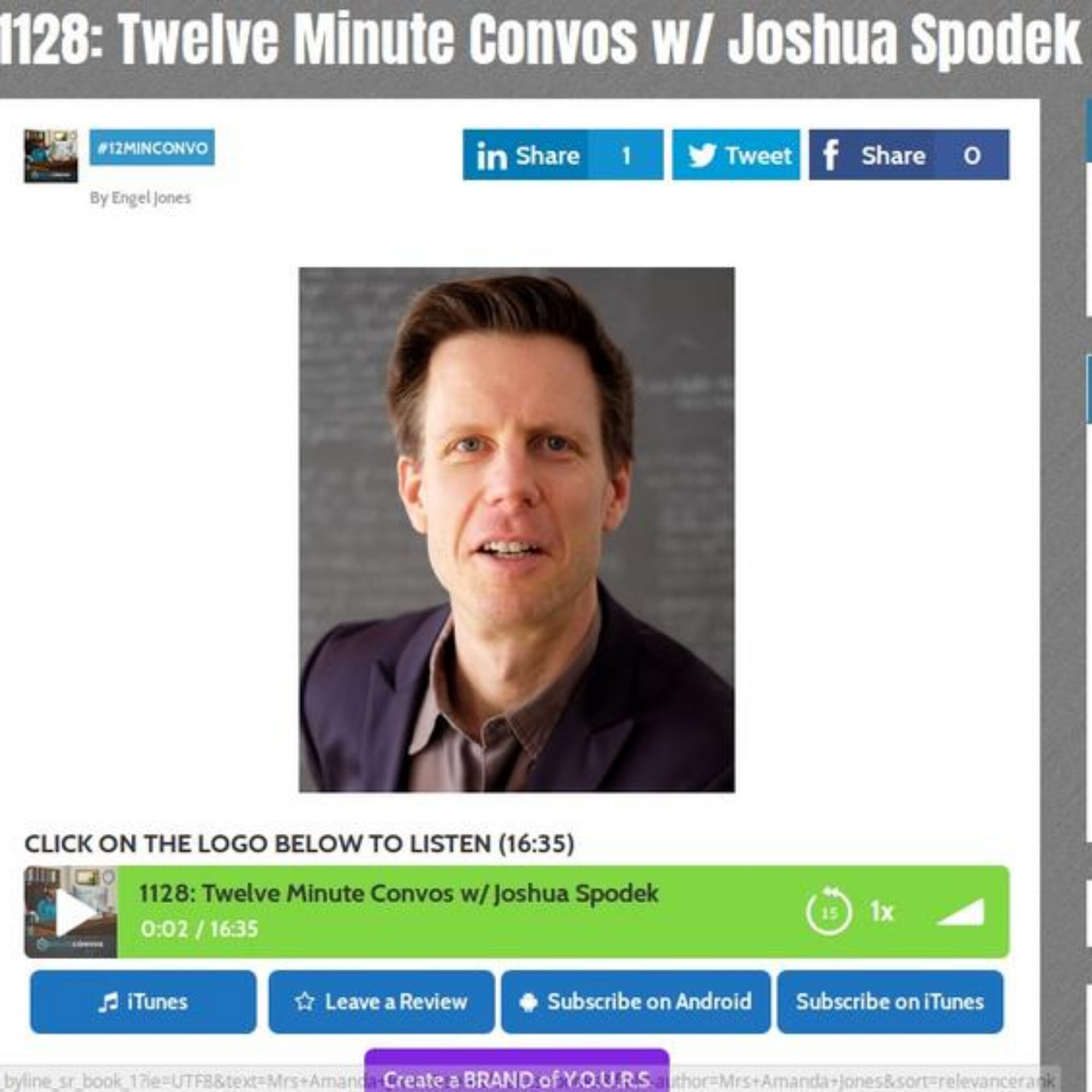 My 12-minute conversation with record-holding podcaster Engel Jones