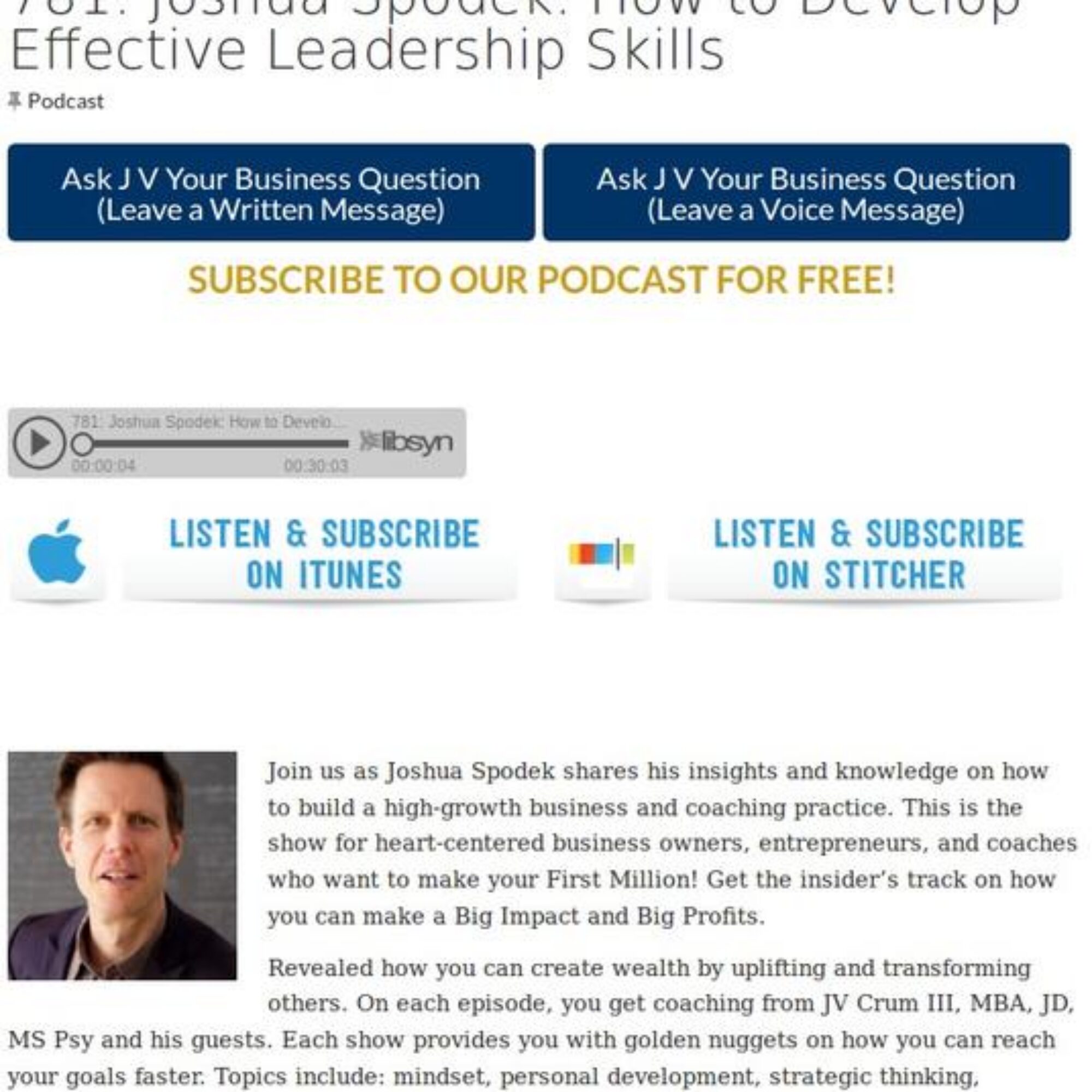 The Conscious Millionaire: How to Develop Effective Leadership Skills