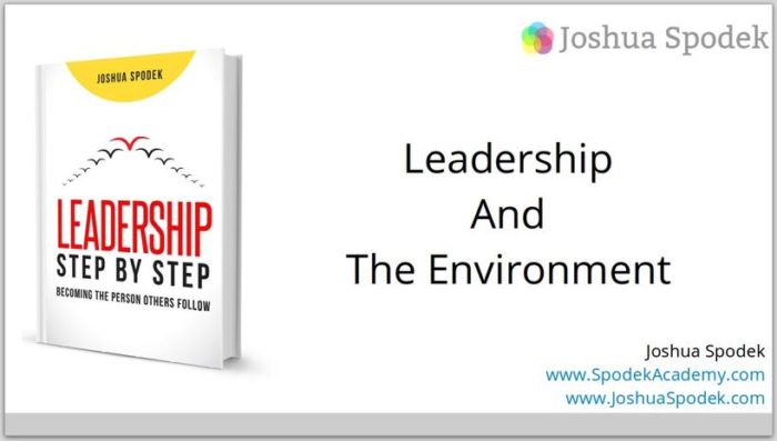 Leadership And The Environment Title Slide