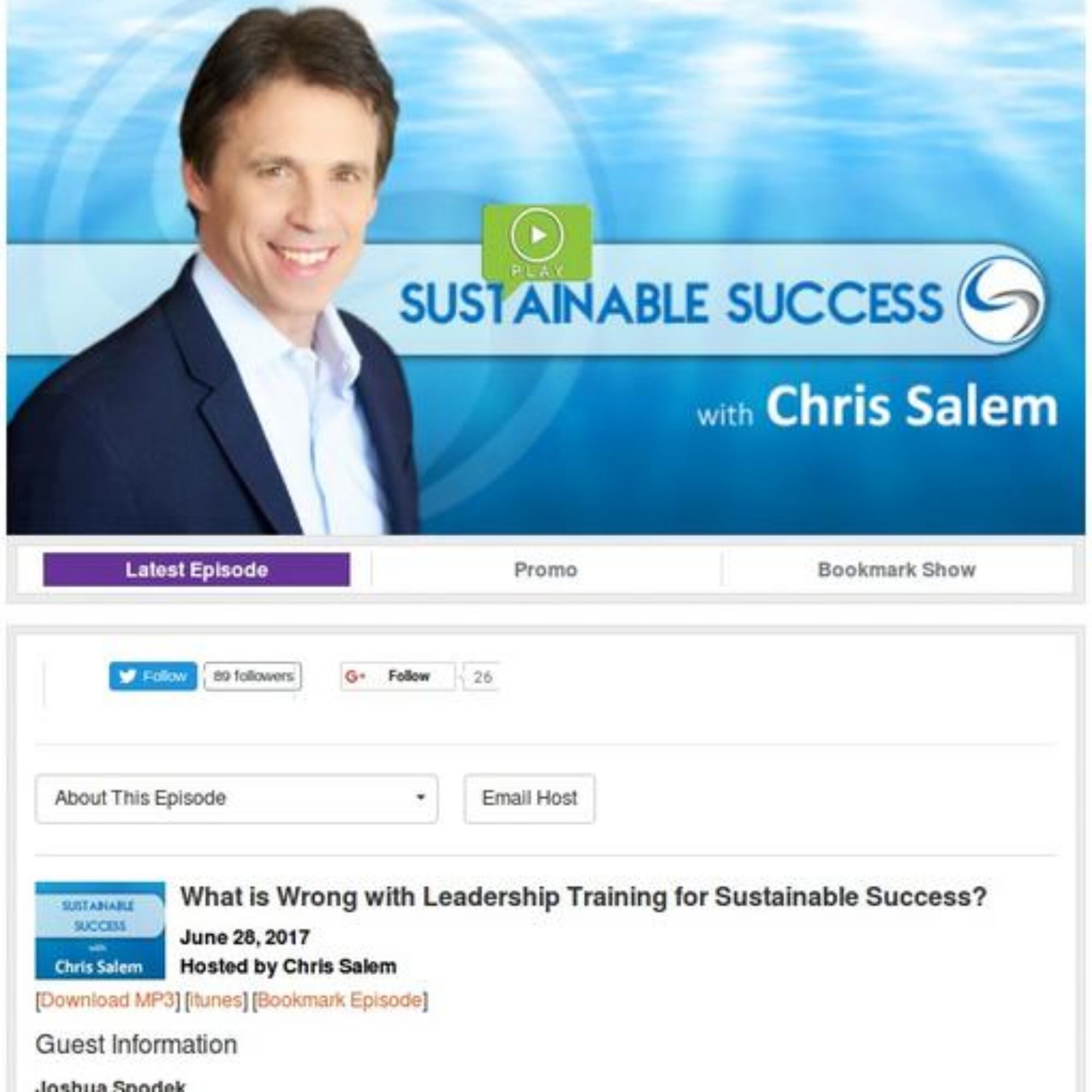 What is Wrong with Leadership Training for Sustainable Success?