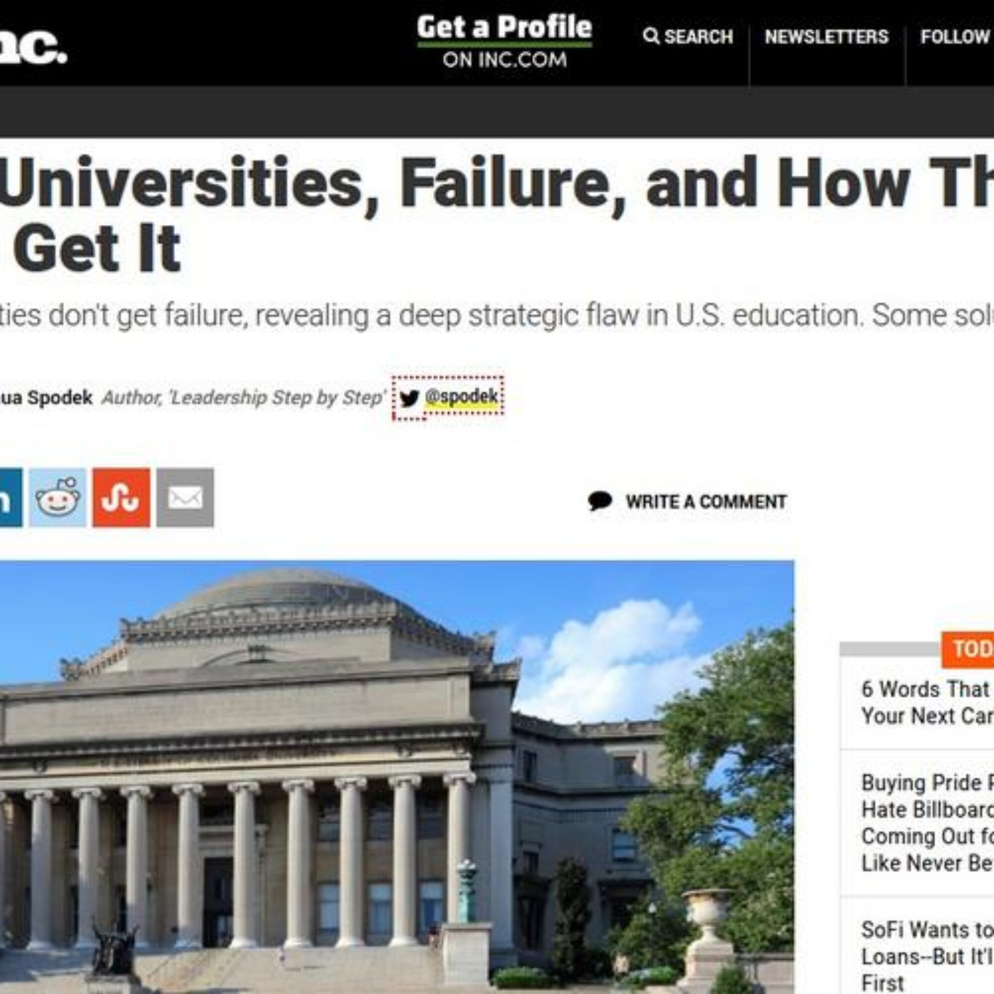 Elite Universities, Failure, and How They Just Don’t Get It
