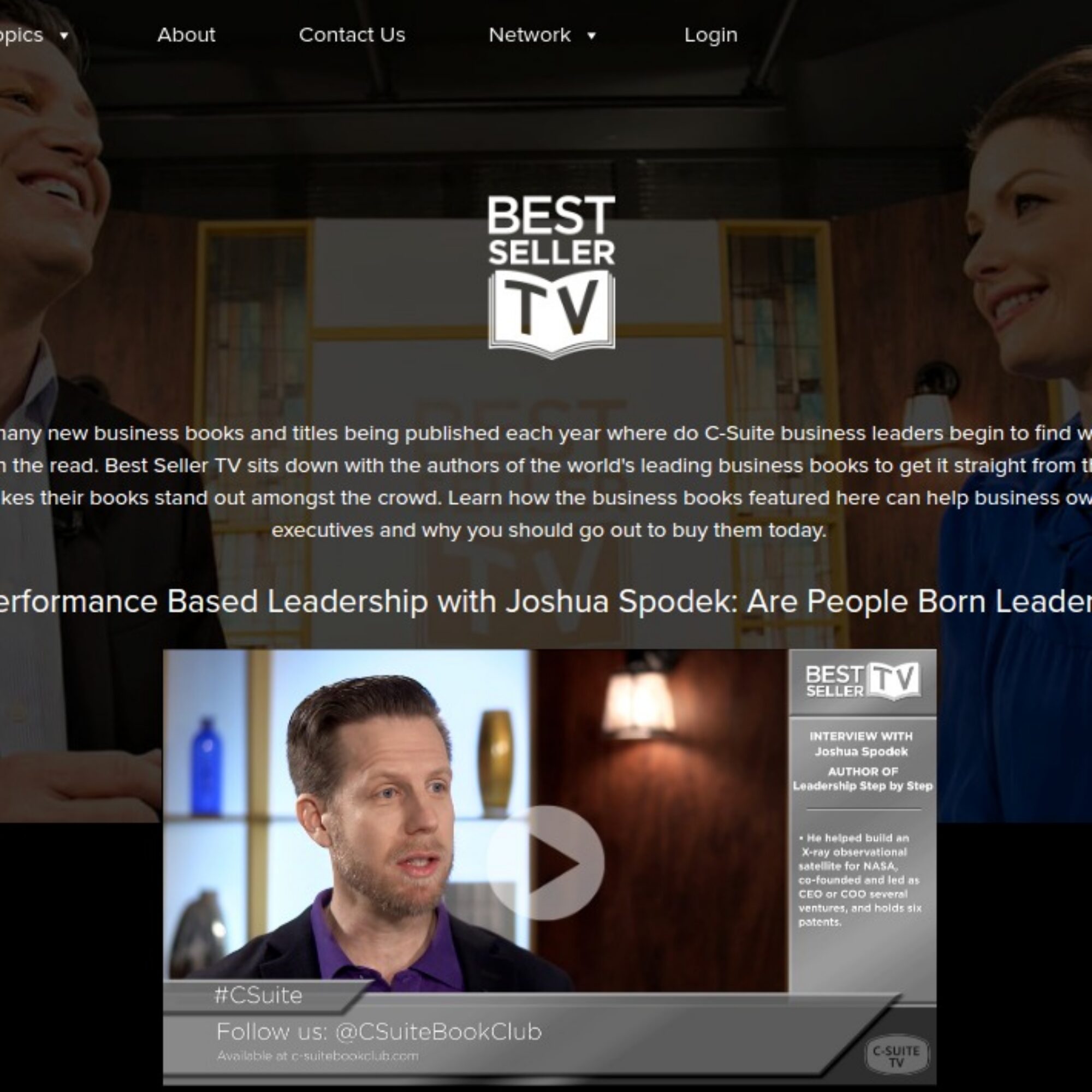 My C-Suite TV interview! [video]