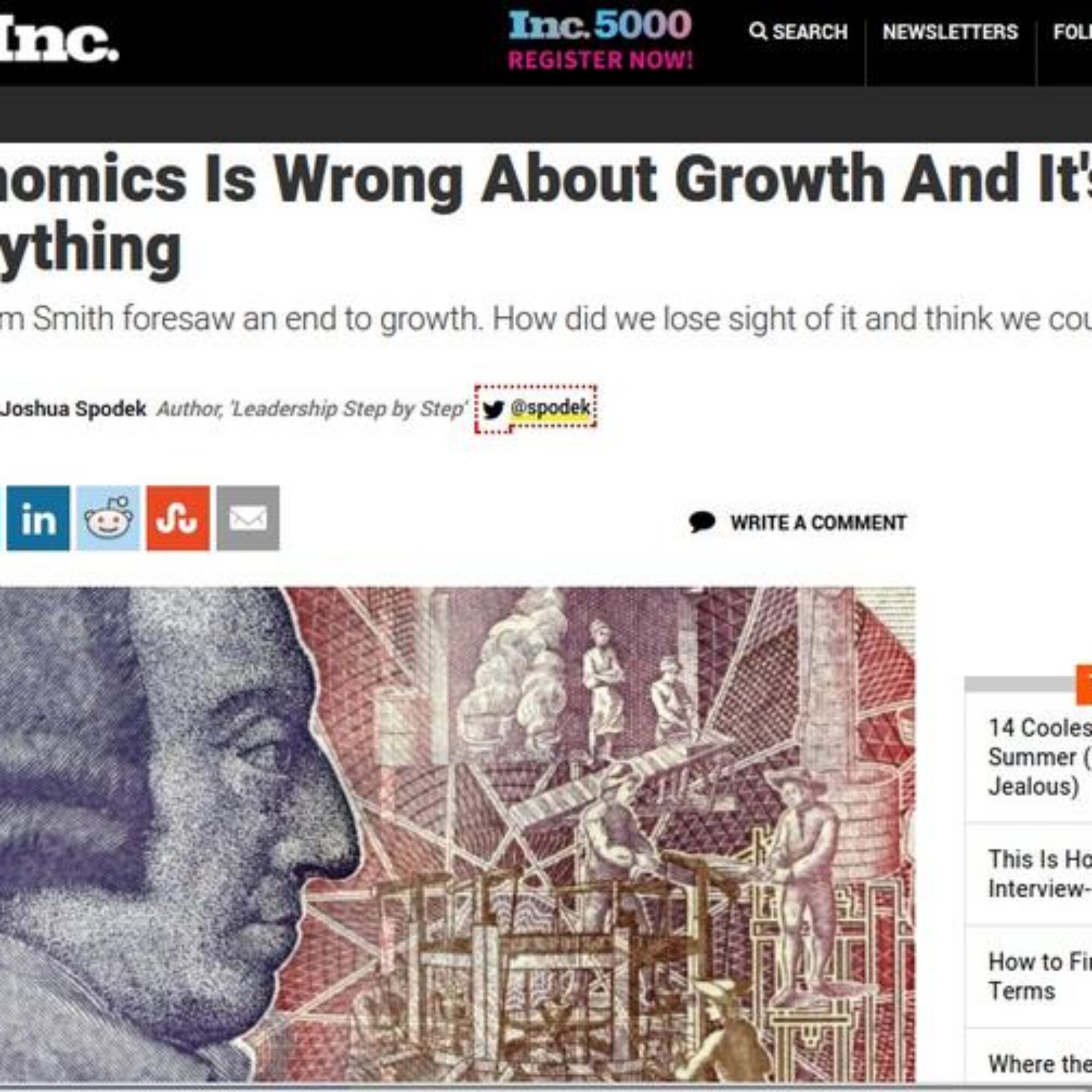 Economics is wrong about growth