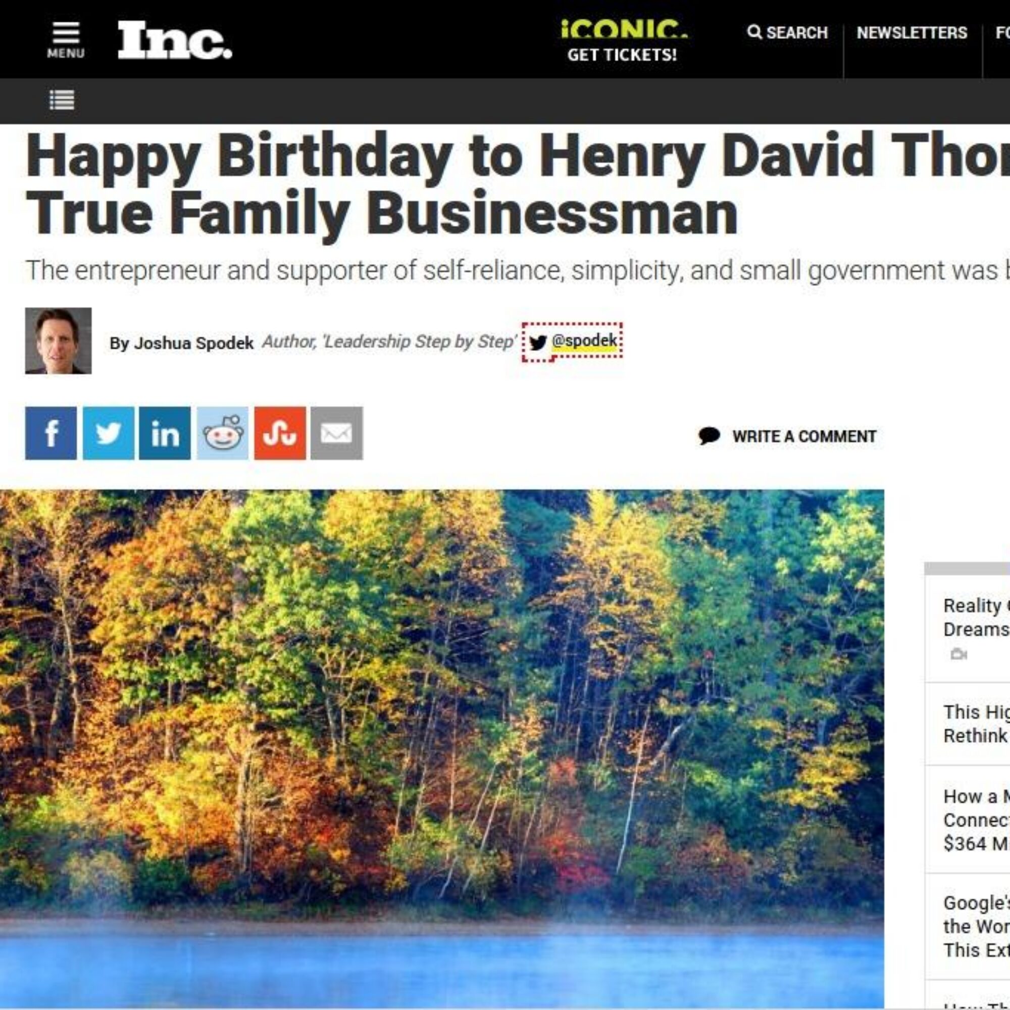 Happy 200th Birthday to Henry David Thoreau
