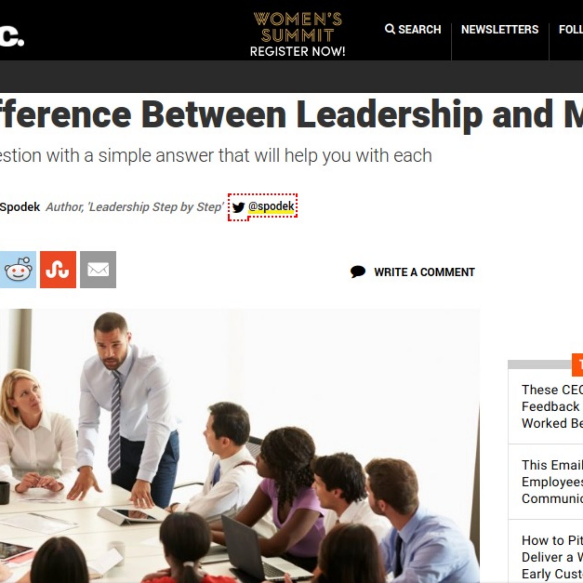 The Difference Between Leadership and Management