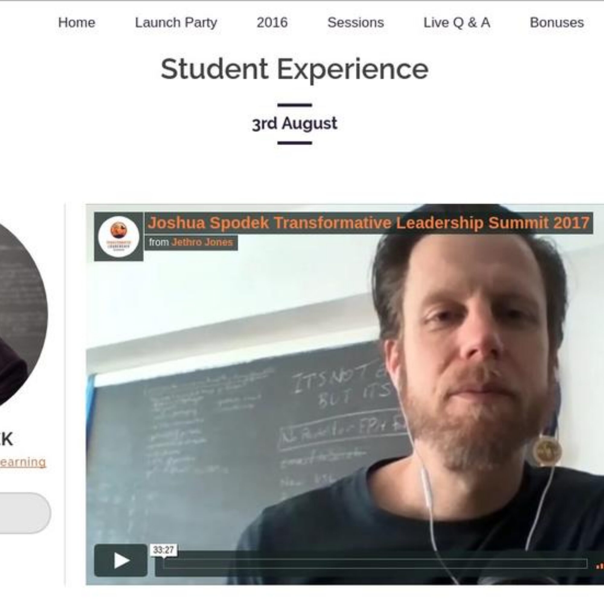See my interview on the Transformative Leadership Summit TODAY, for 48 hours only