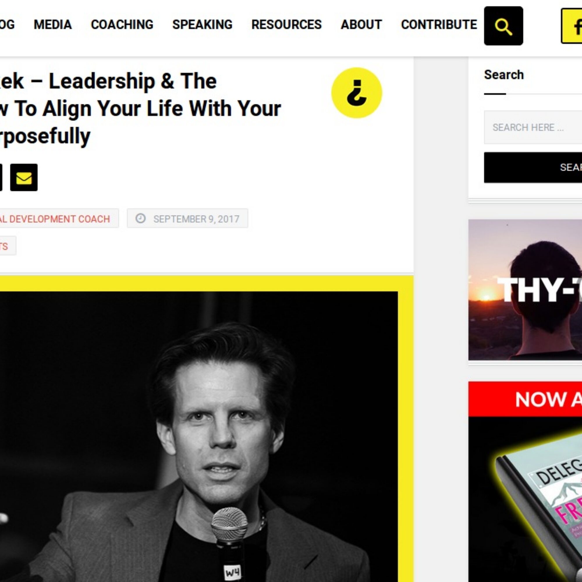 Leadership & The Environment. How to Align Your Life With Your Values & Live Purposefully