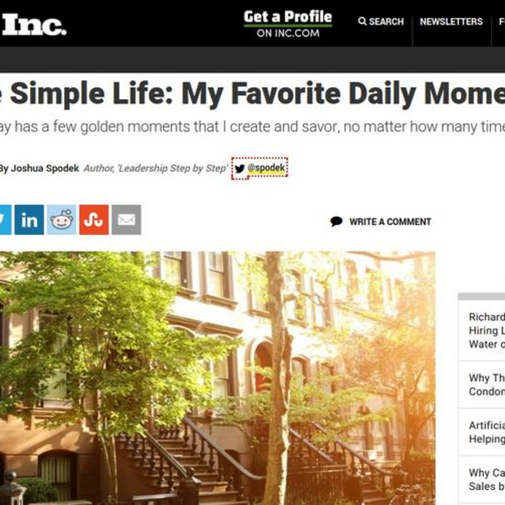 The Simple Life: My Favorite Daily Moments