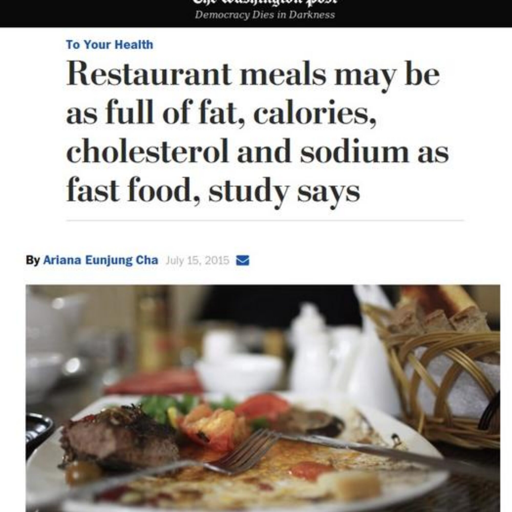 I don’t mind if the restaurant industry shifts to home cooking and eating