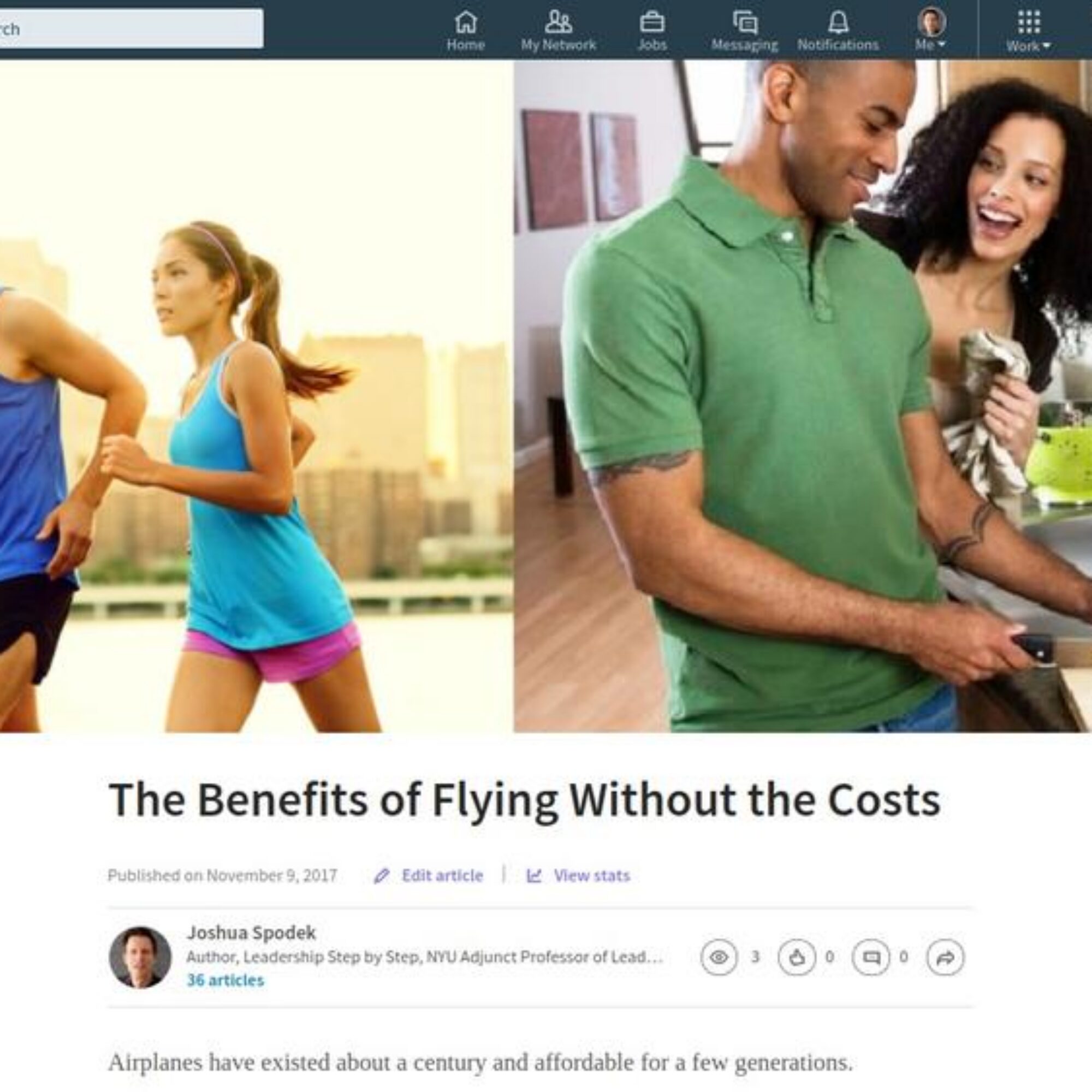 The benefits of flying without the costs