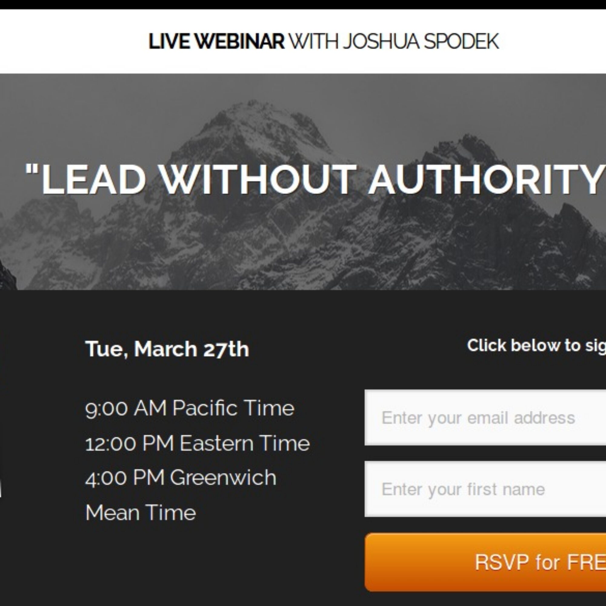 TOMORROW: My webinar with LEADx, “Lead without authority”