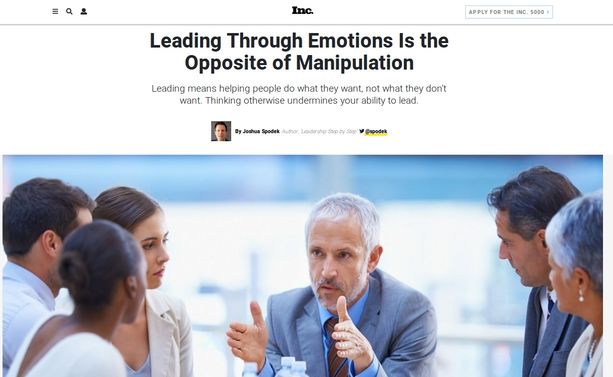 Leading Through Emotions Is the Opposite of Manipulation