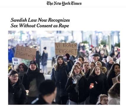The New York Times on Sweden's new law