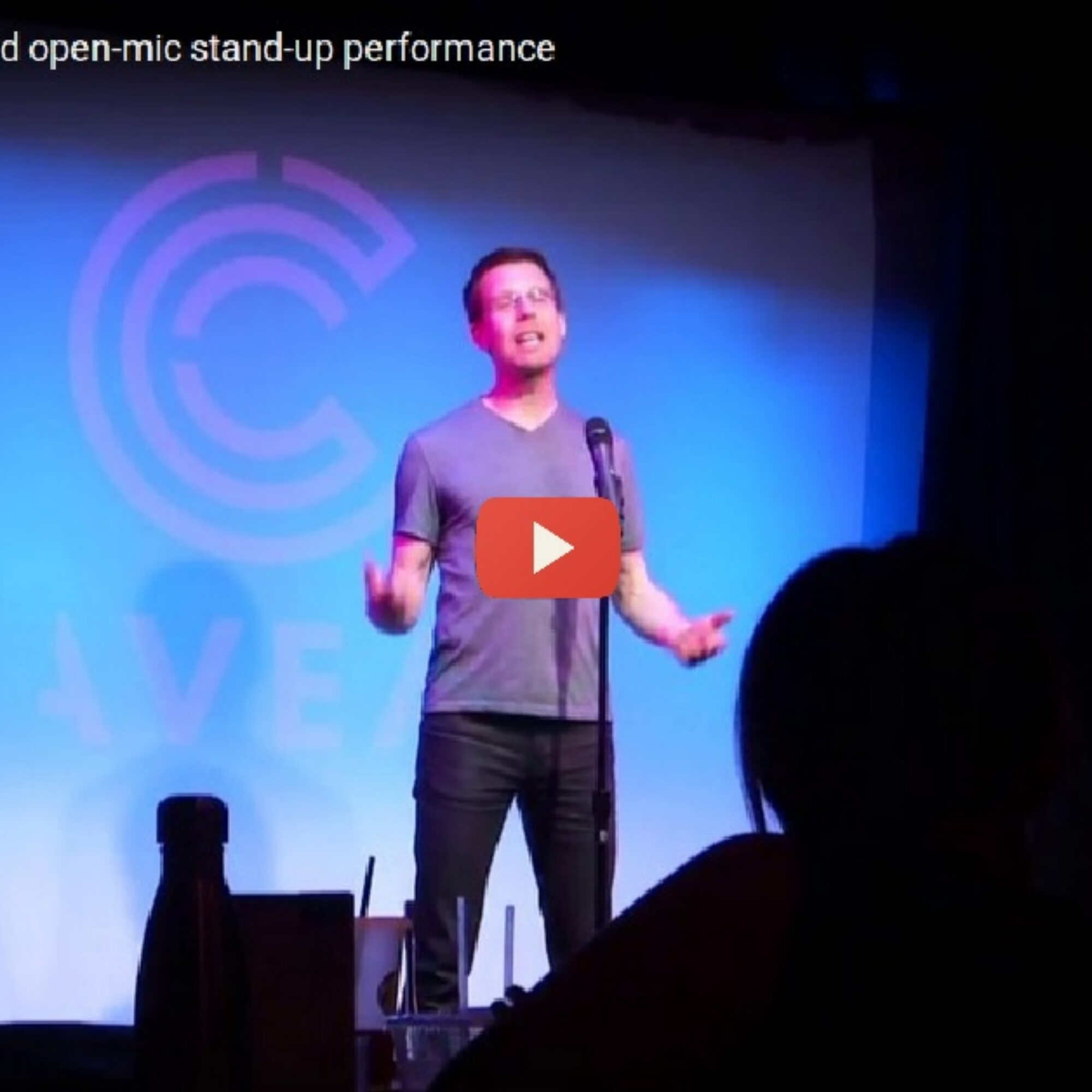 My third open-mic stand-up performance