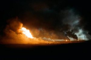Kuwait invasion oil fire