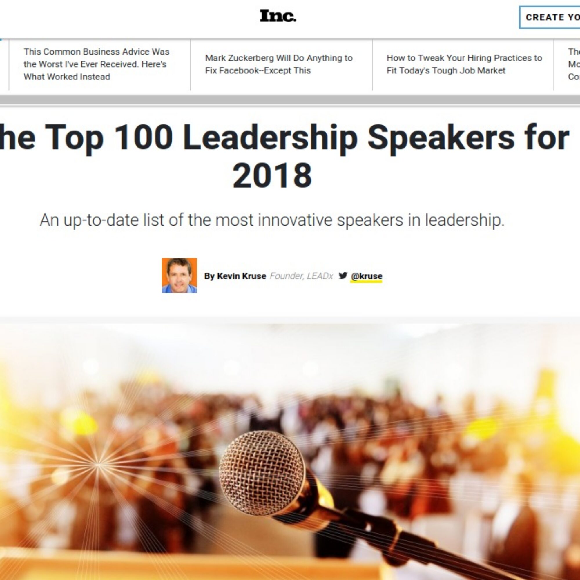 Hear me on Kevin Kruse’s Leadx podcast: “This Leader Only Produces One Bag Of Trash Per Year”