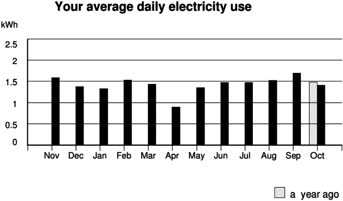 My electric usage