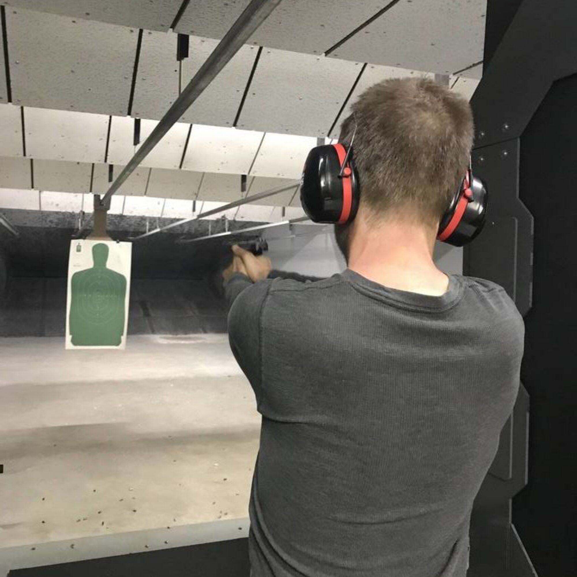 Shooting guns in Houston, Texas