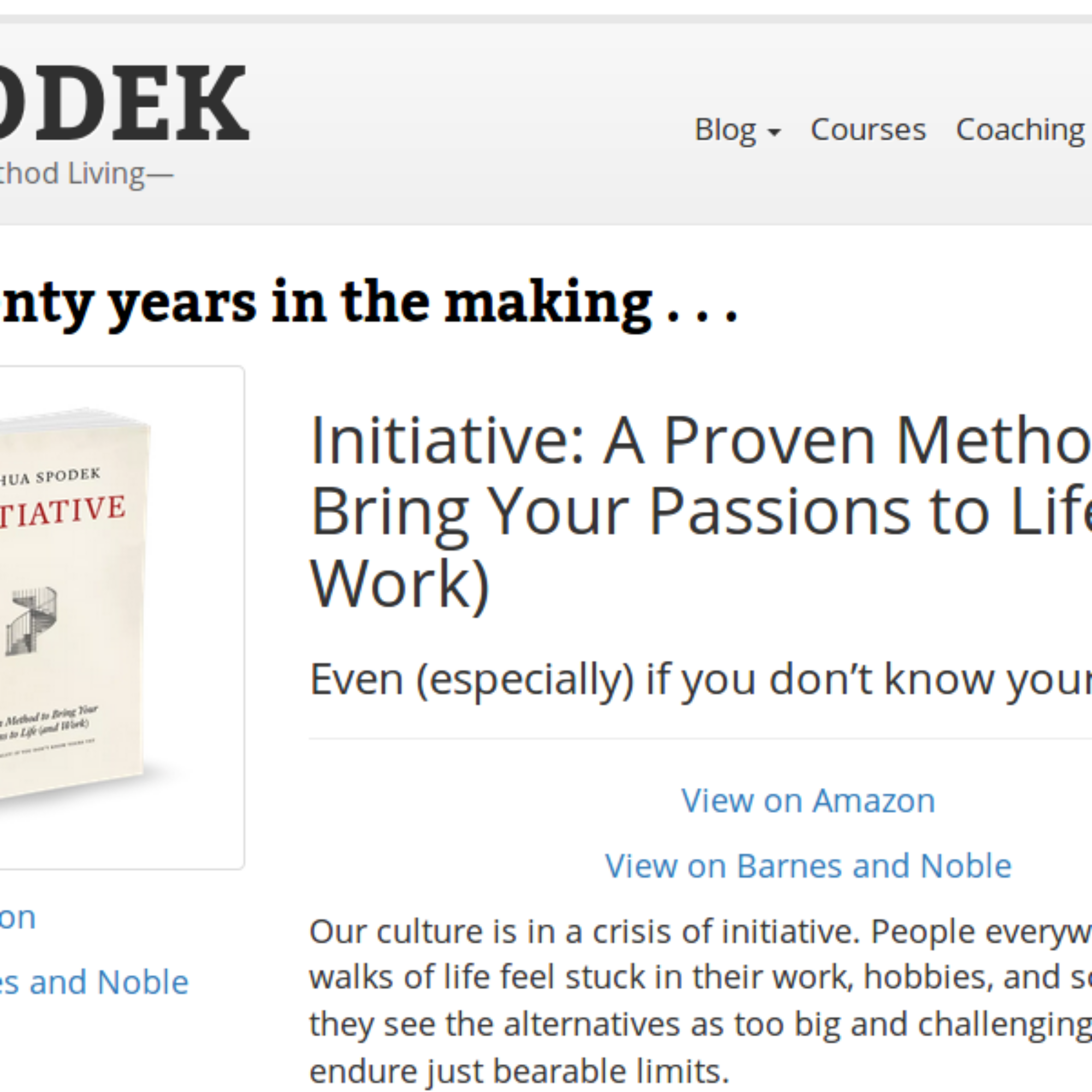 Read an Excerpt from Initiative