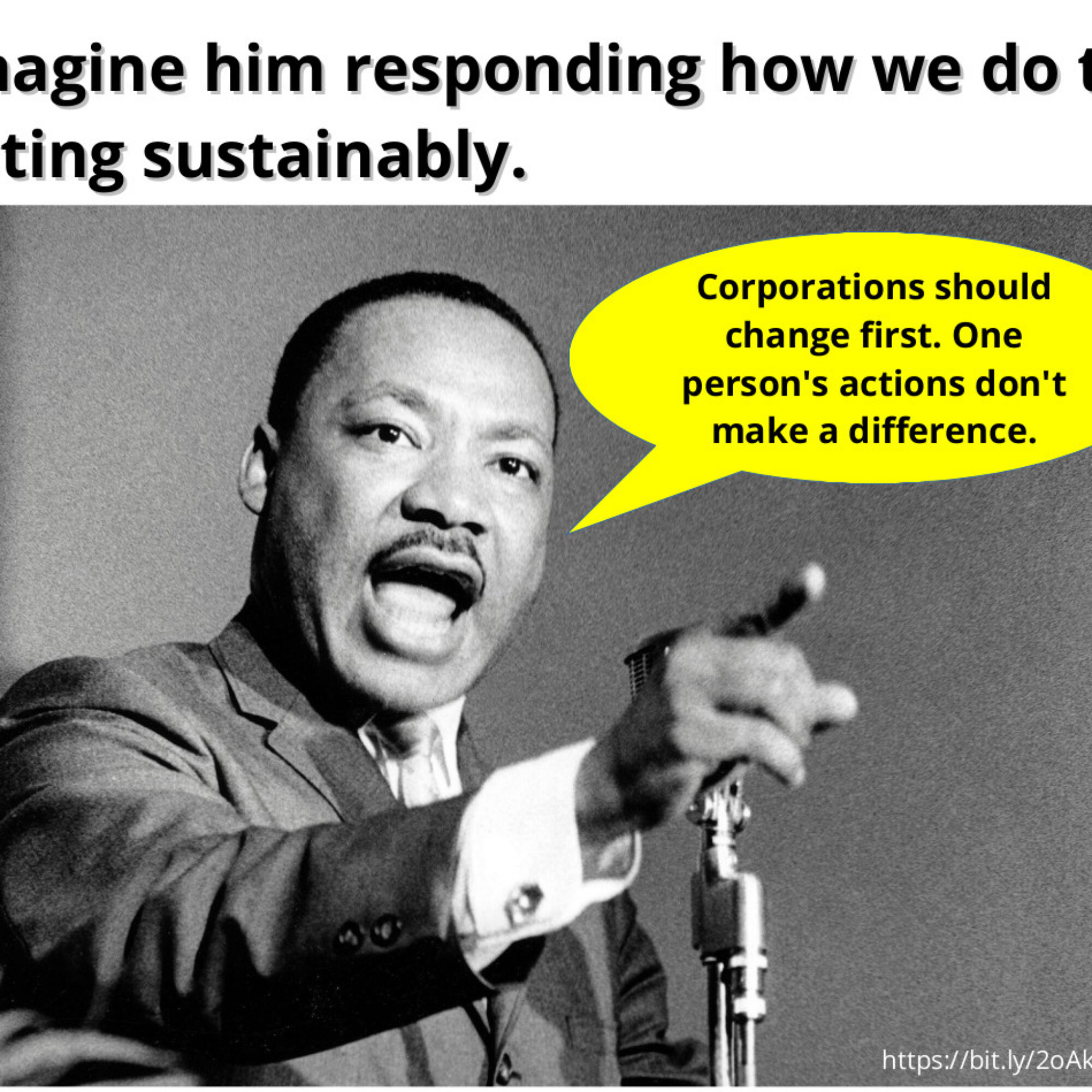 Imagine well-known people responding how we do to the environment