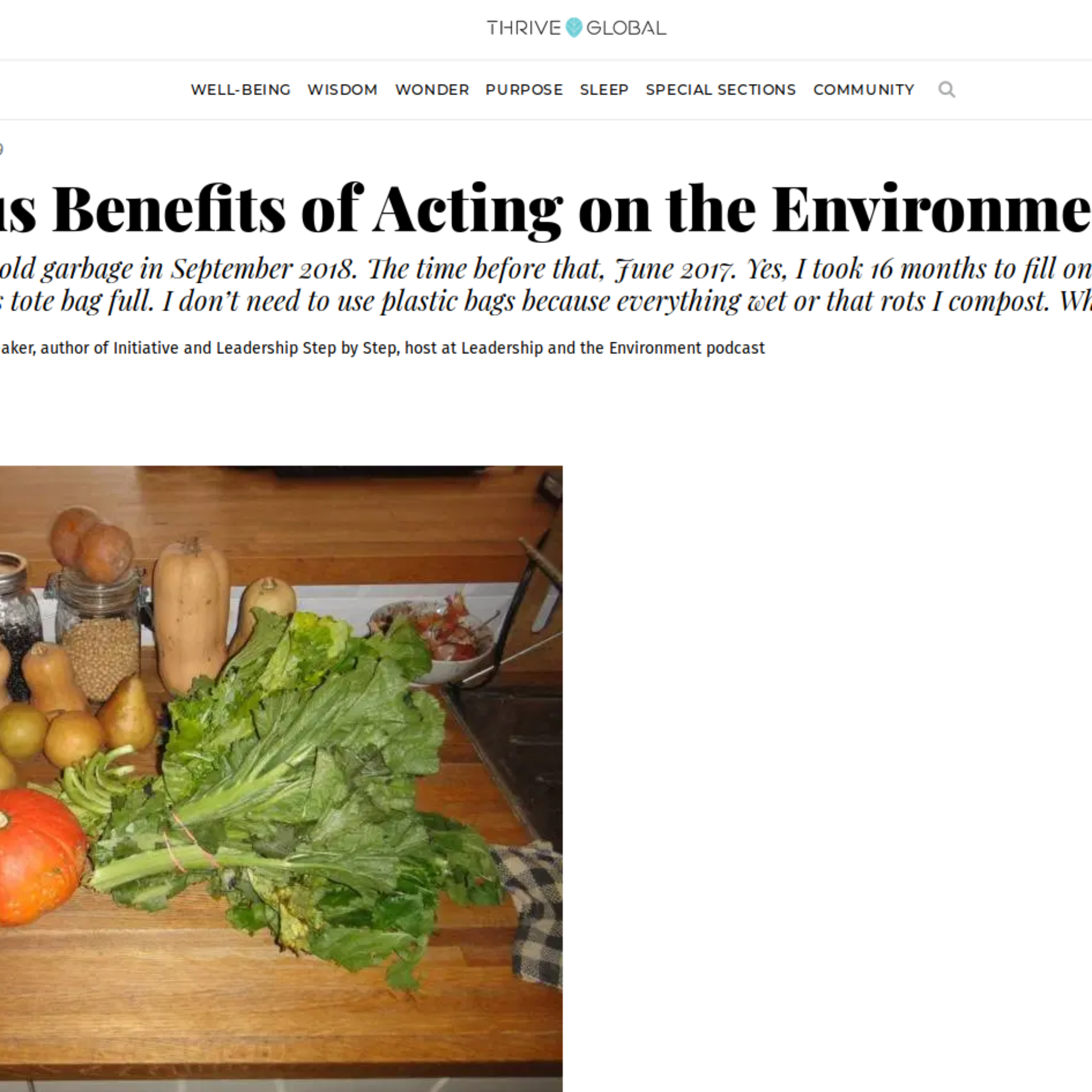 4 Delicious Benefits of Acting on the Environment