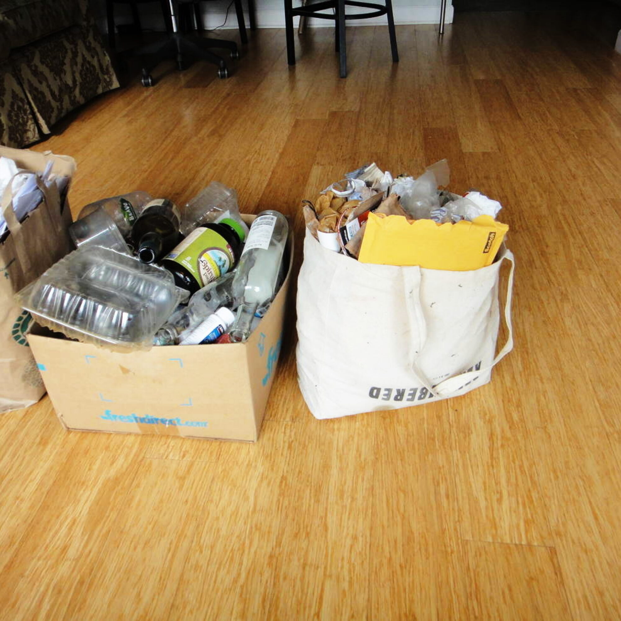 Emptying my household garbage for the first time in 2019