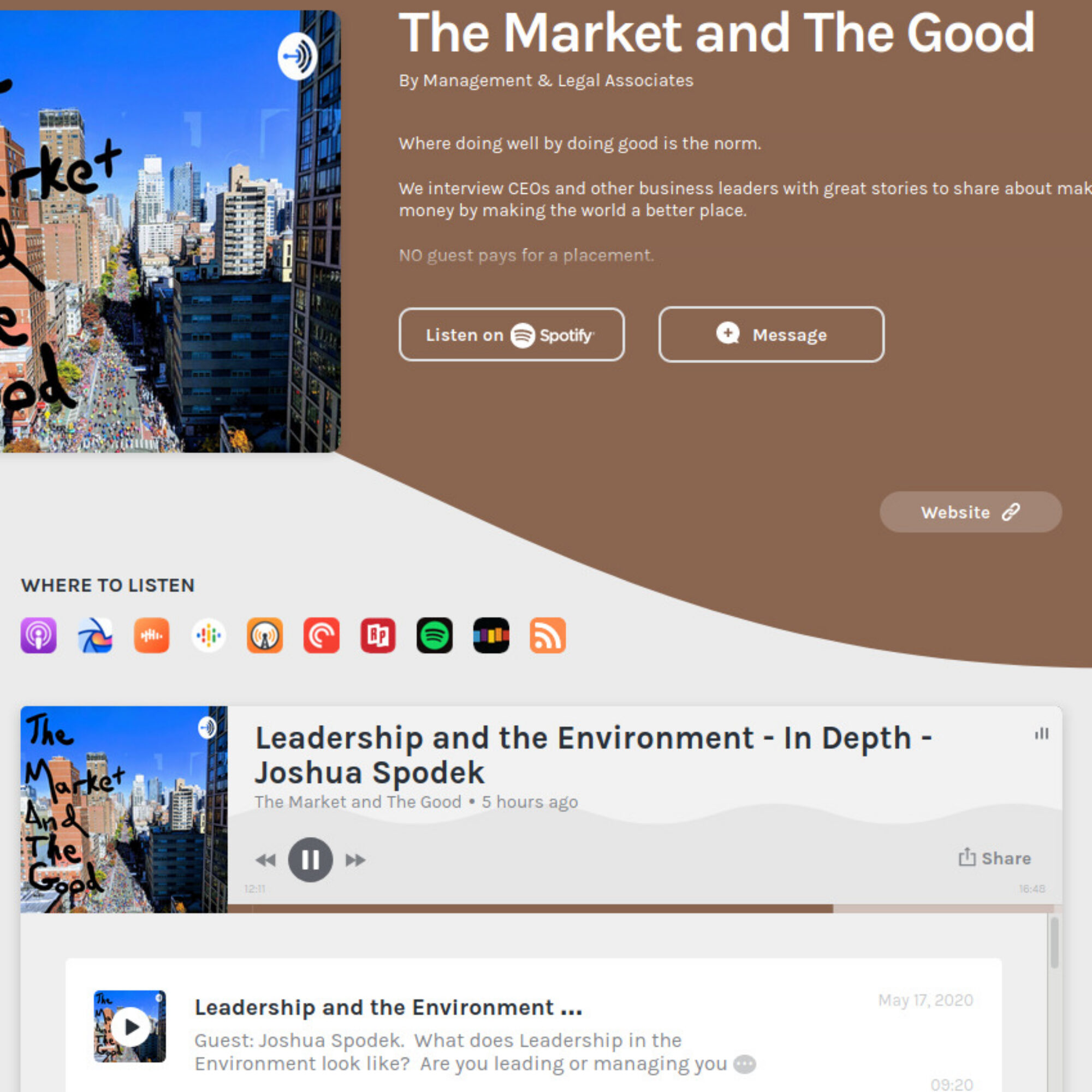 The Market and the Good podcast hosts me for two episodes