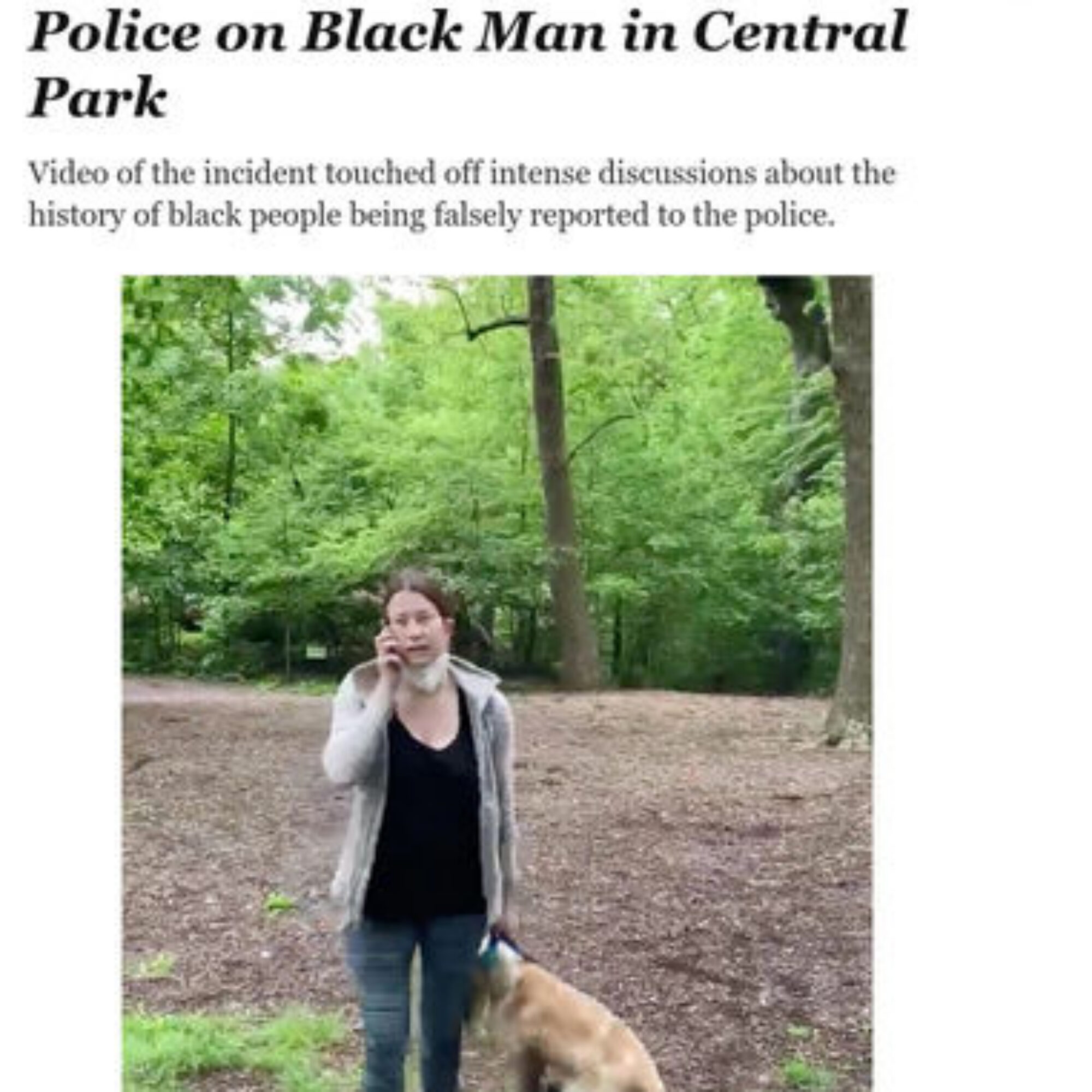 Why are we blind to sexism hurting men, take 4: Central Park false accusation