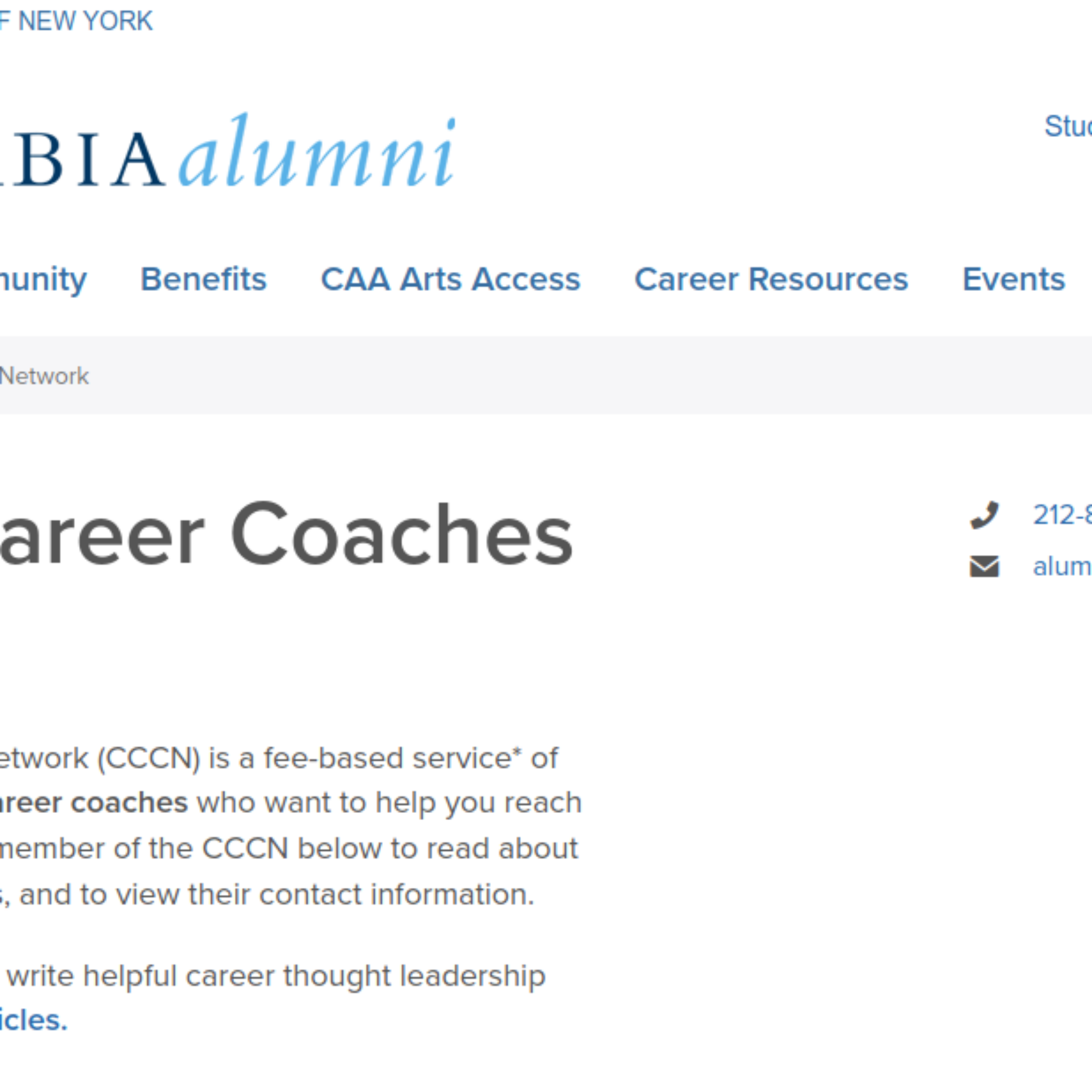 Looking for work? See me on Columbia Alumni’s panel: Navigating a Job Search in a Difficult Market